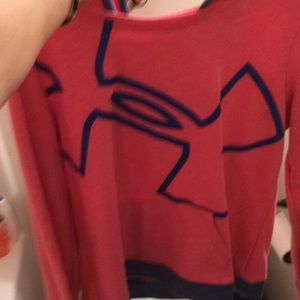 Under armor pink and blue jacket